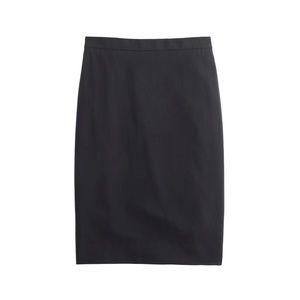 J Crew Super 120s navy pencil skirt